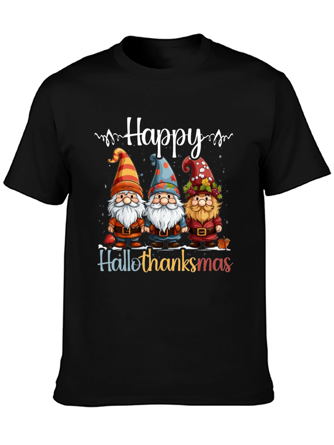 Happy Hallothanksmas Gnome T-Shirt