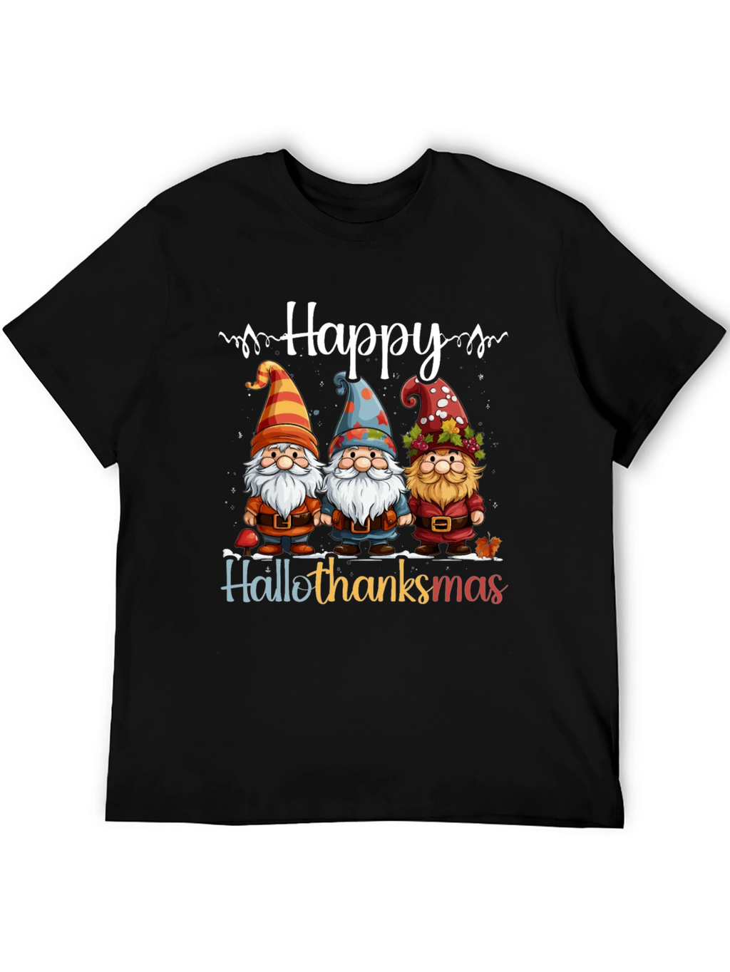 Happy Hallothanksmas Gnome T-Shirt