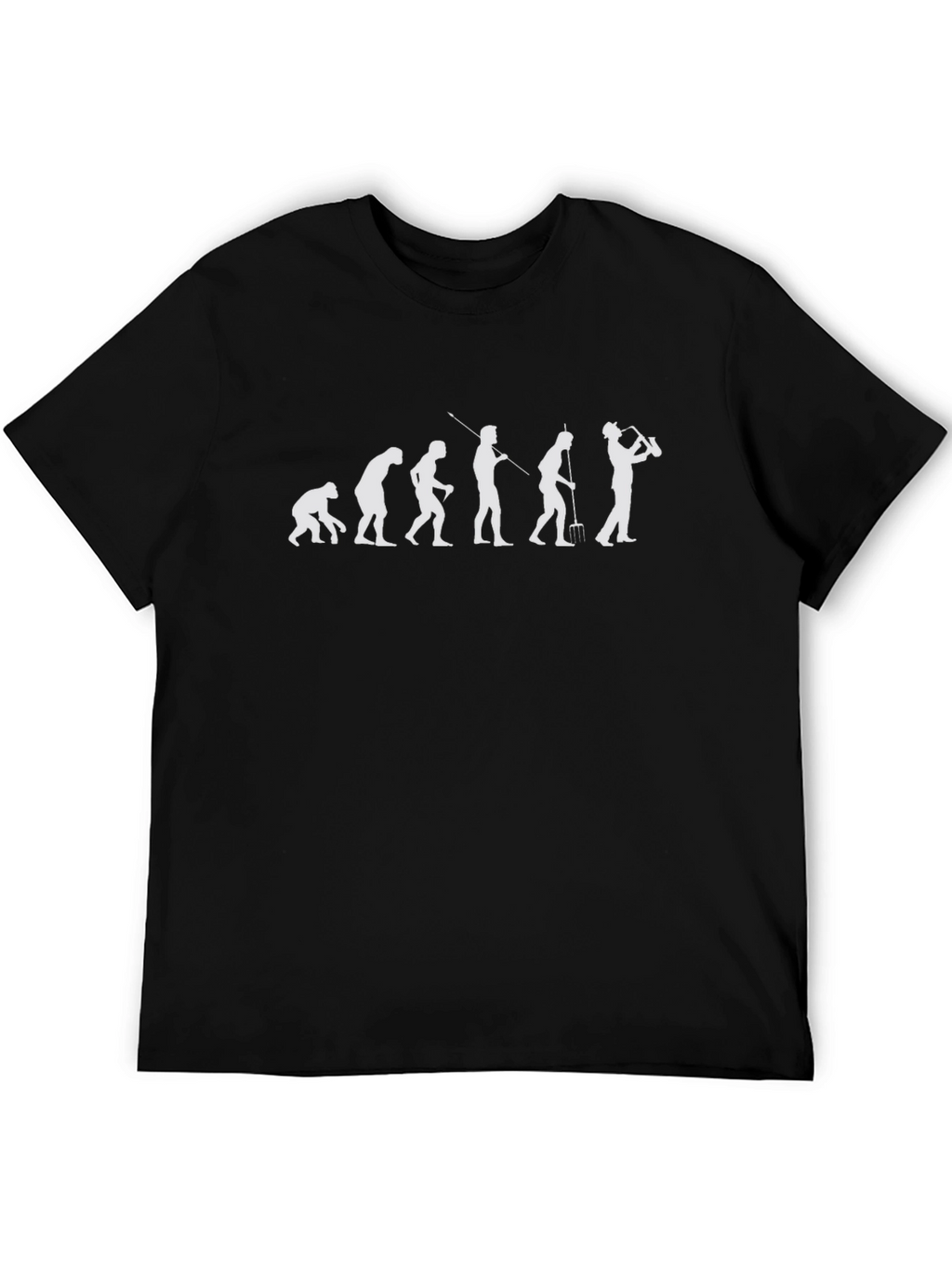 Evolution of Man to Golfer Black T-Shirt