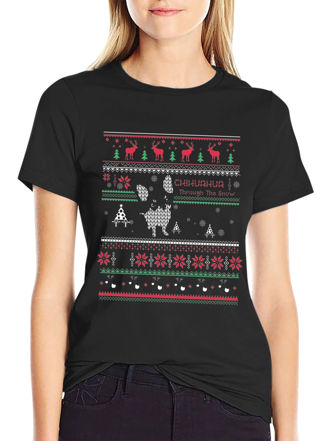 Ugly Christmas Chihuahua T-Shirt