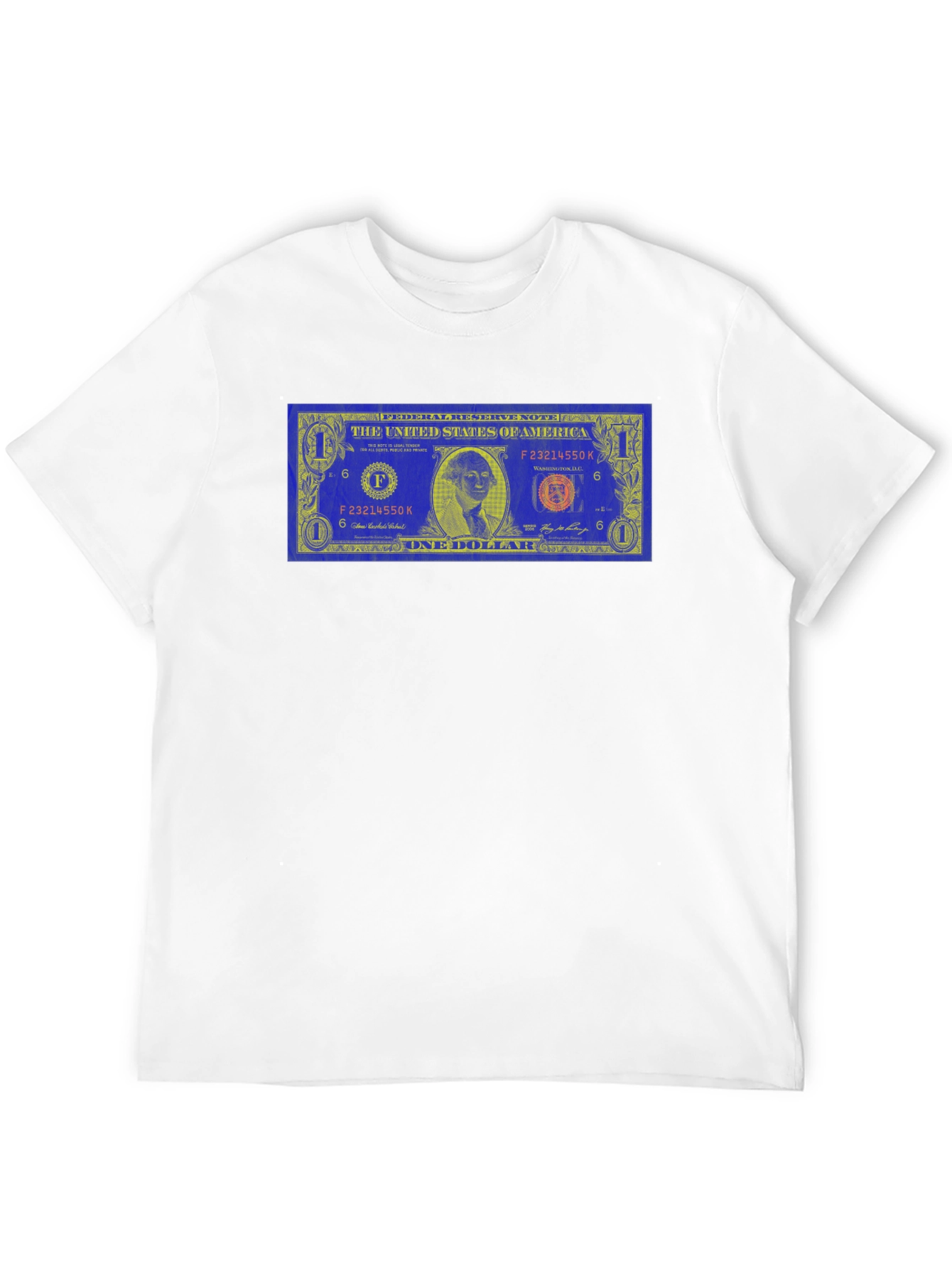 Novelty Dollar Bill Graphic Black T-Shirt
