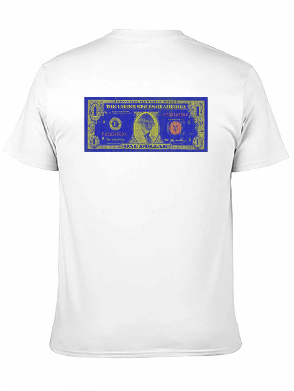 Novelty Dollar Bill Graphic Black T-Shirt