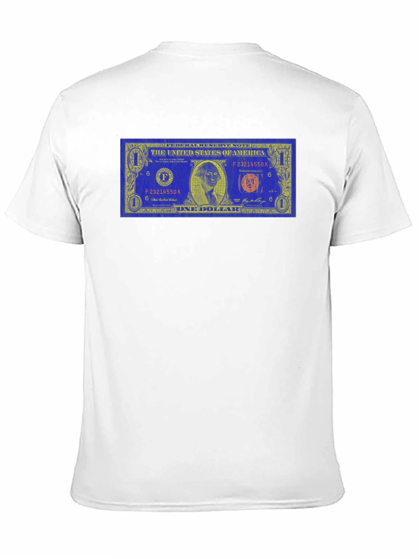 Novelty Dollar Bill Graphic Black T-Shirt