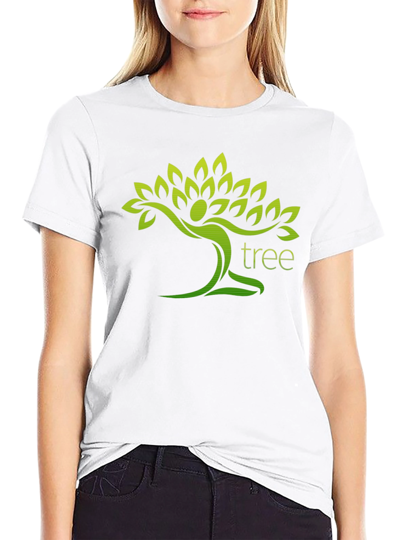 Nature Lovers Tree Graphic Black T-Shirt