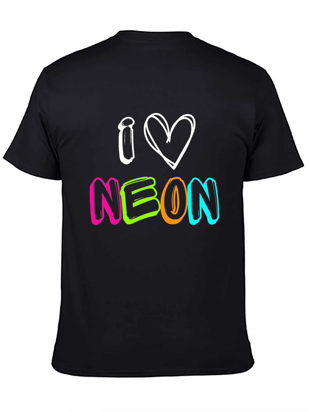 I Love Neon T-Shirt - Bright Graphic Tee