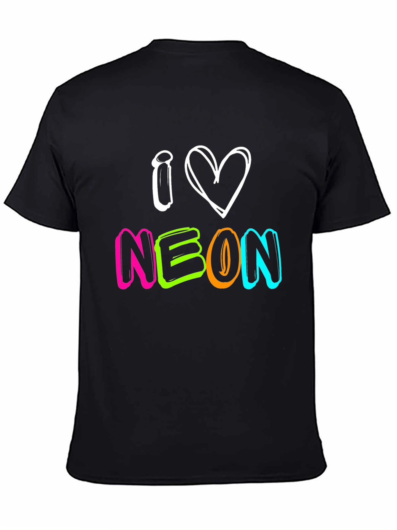 I Love Neon T-Shirt - Bright Graphic Tee