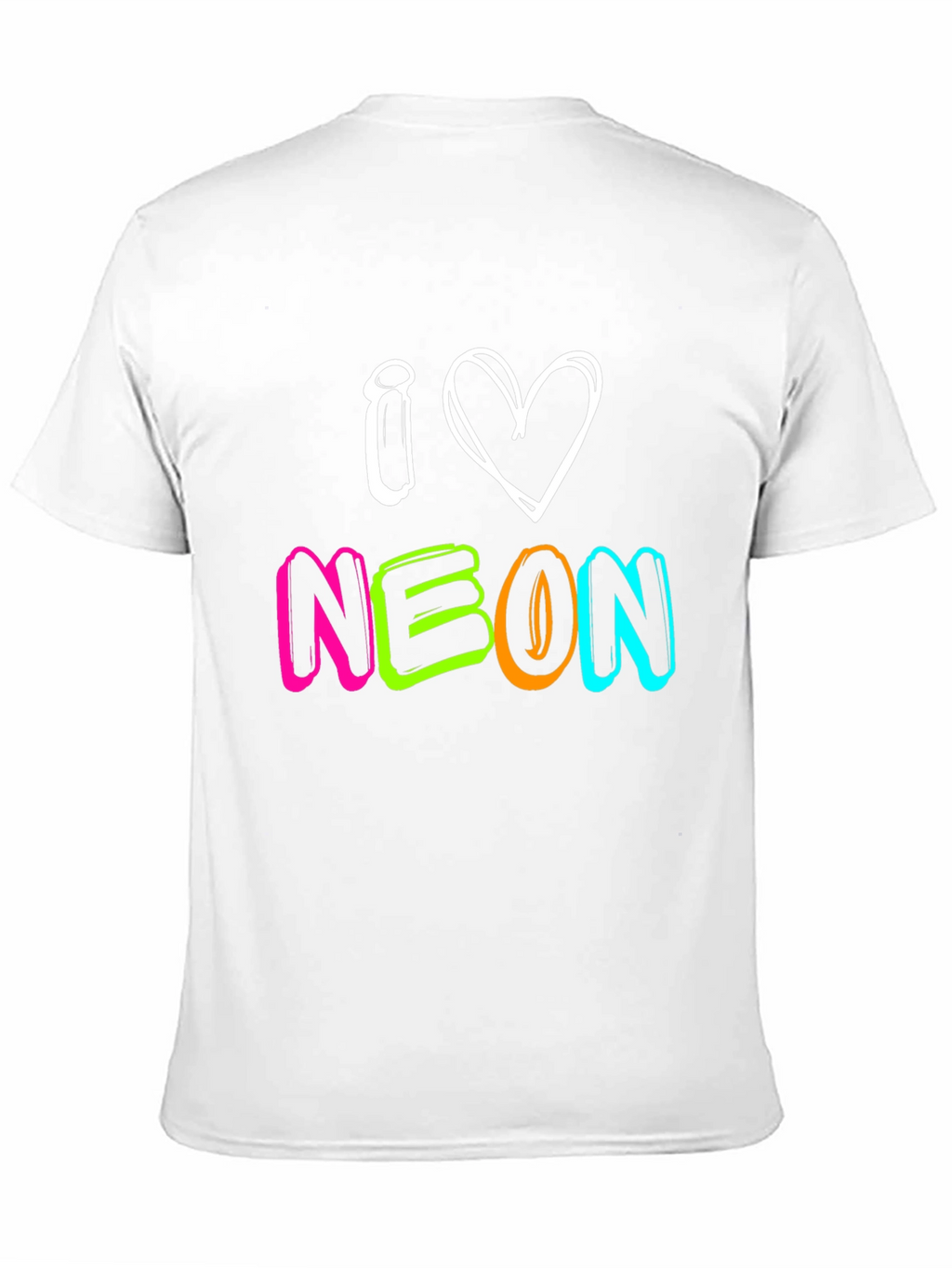 I Love Neon T-Shirt - Bright Graphic Tee