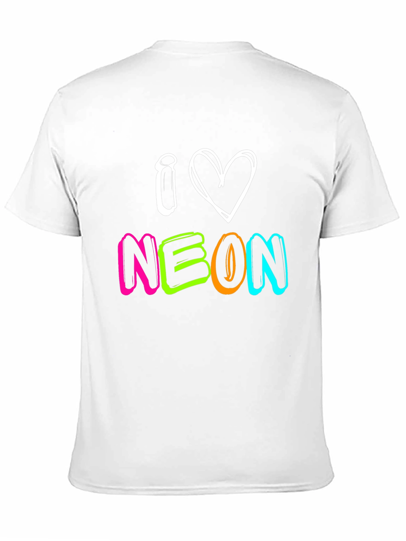 I Love Neon T-Shirt - Bright Graphic Tee