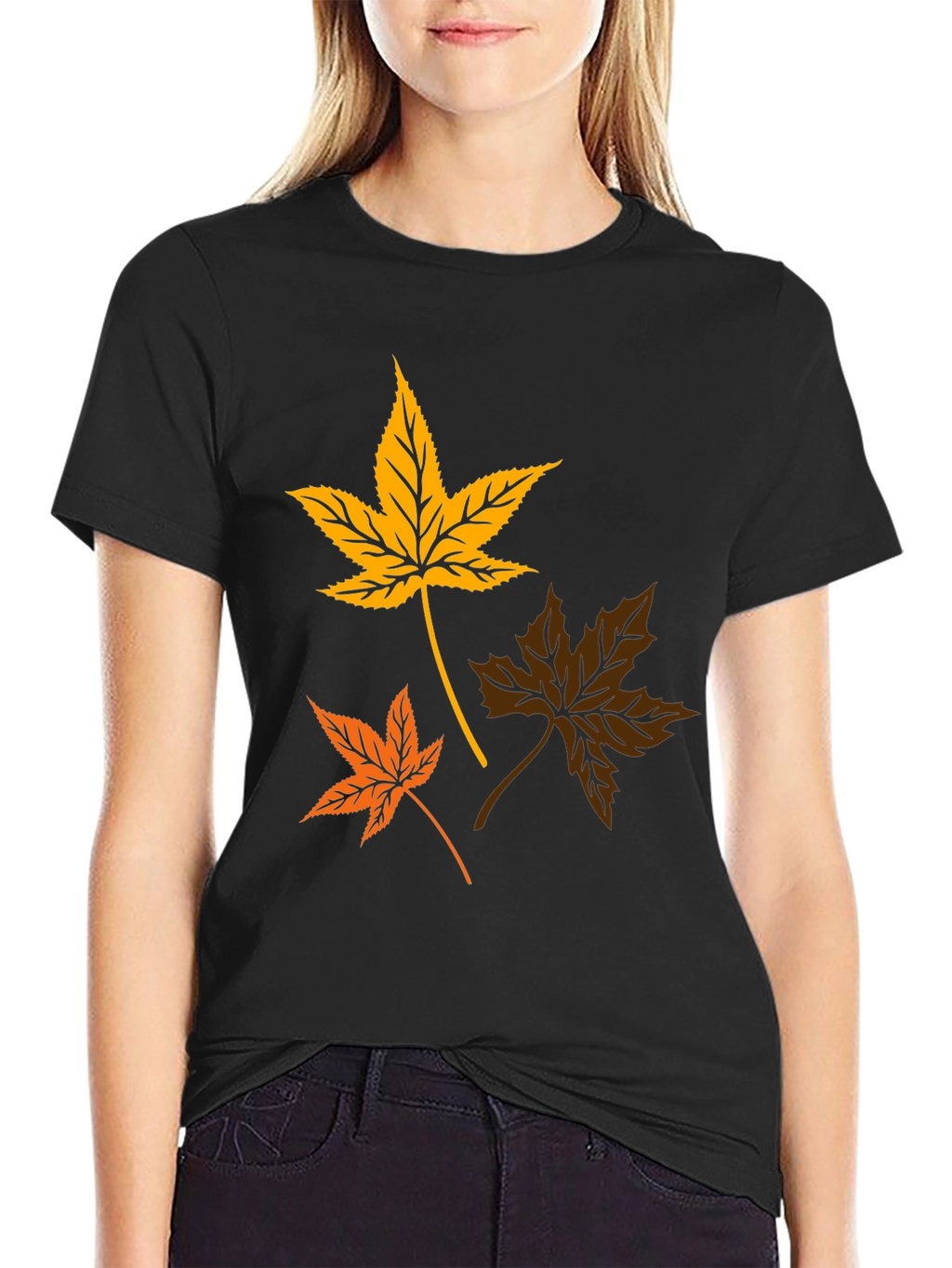 Autumn Leaves Graphic T-Shirt - Stylish Fall Apparel