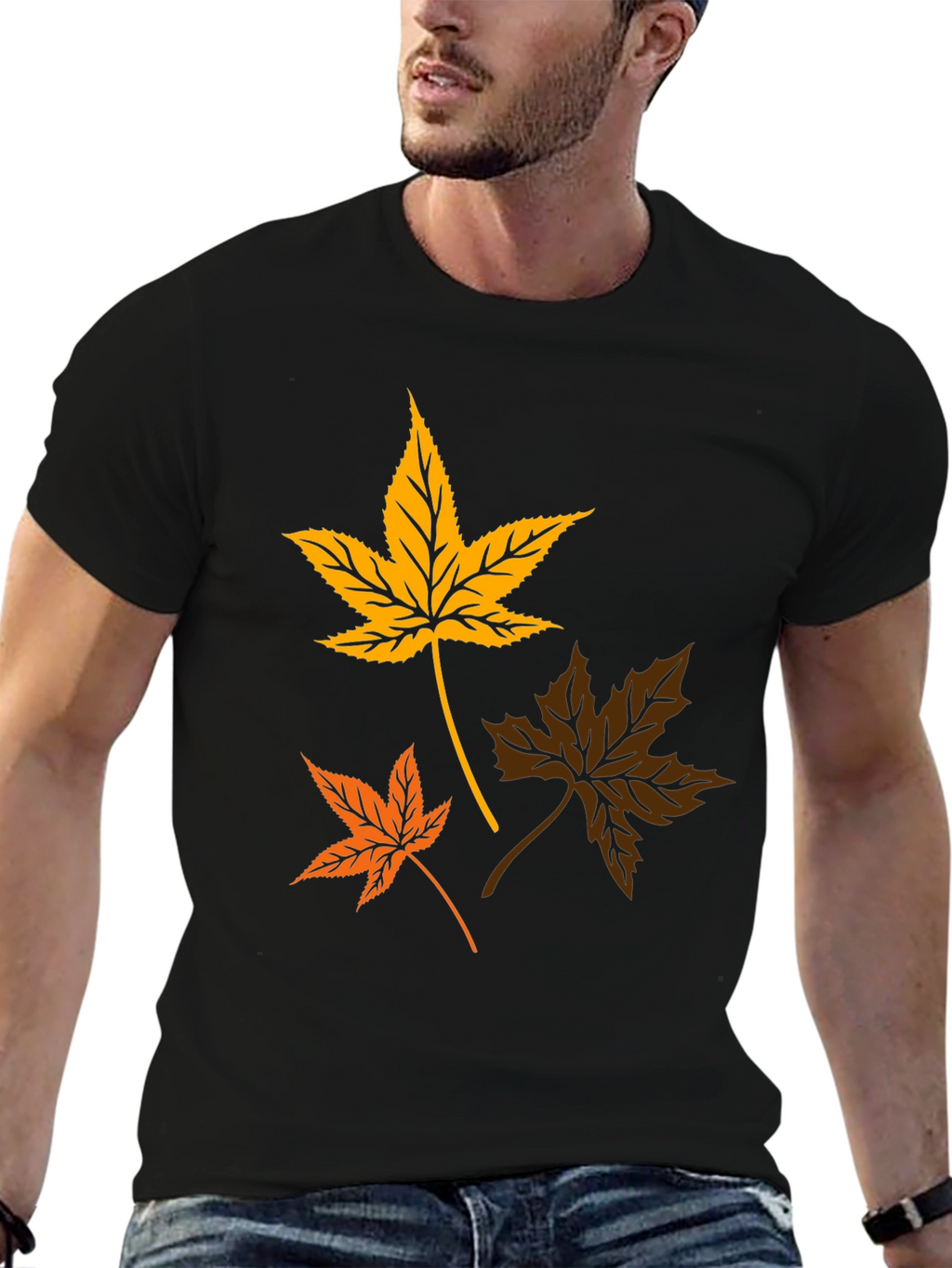 Autumn Leaves Graphic T-Shirt - Stylish Fall Apparel
