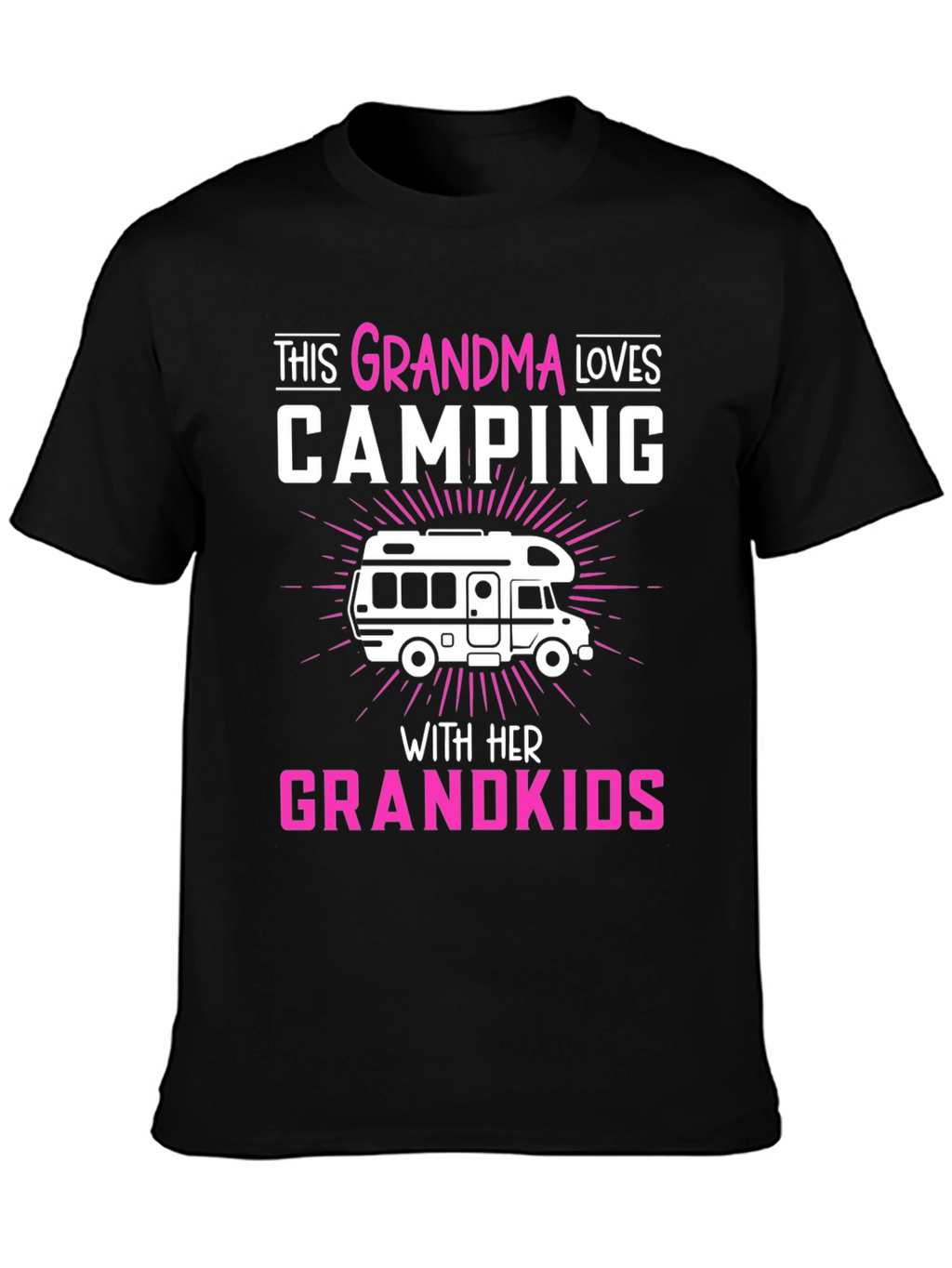 Grandma Loves Camping T-Shirt Grandkids RV