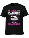 Grandma Loves Camping T-Shirt Grandkids RV