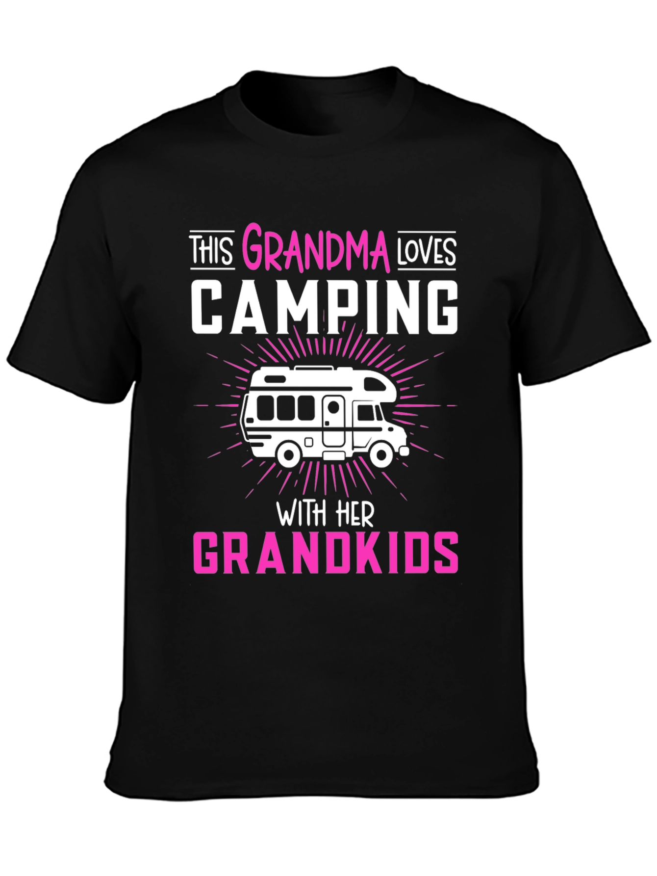 Grandma Loves Camping T-Shirt Grandkids RV