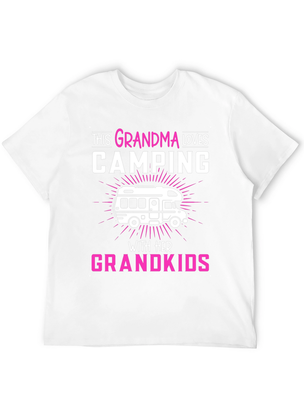 Grandma Loves Camping T-Shirt Grandkids RV