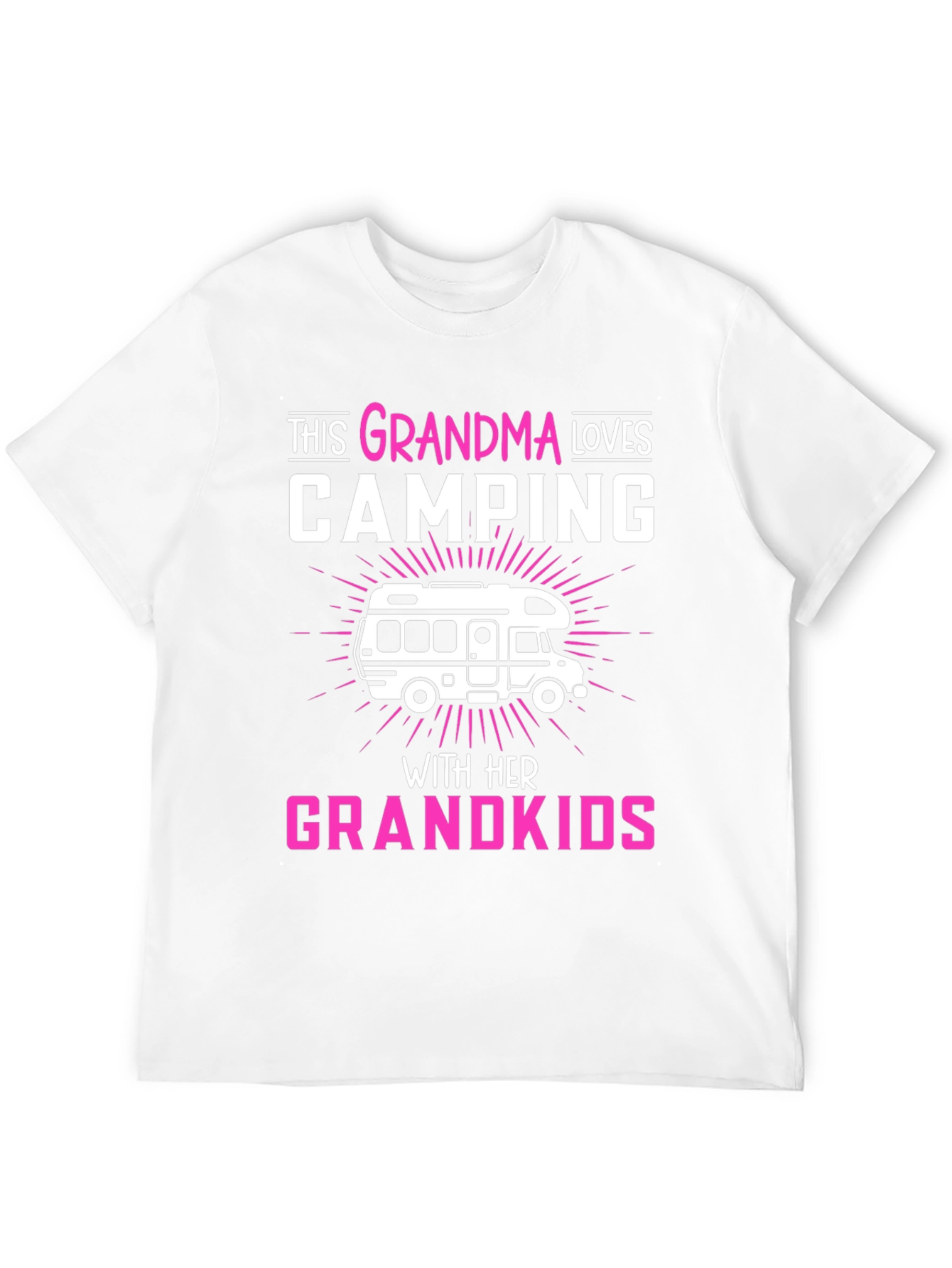 Grandma Loves Camping T-Shirt Grandkids RV