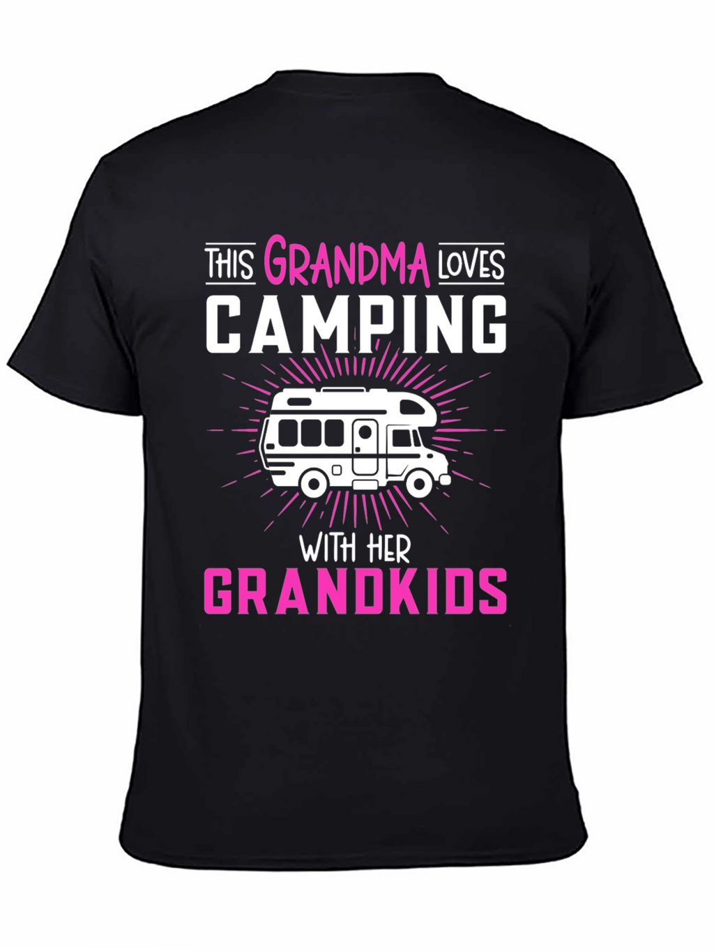 Grandma Loves Camping T-Shirt Grandkids RV