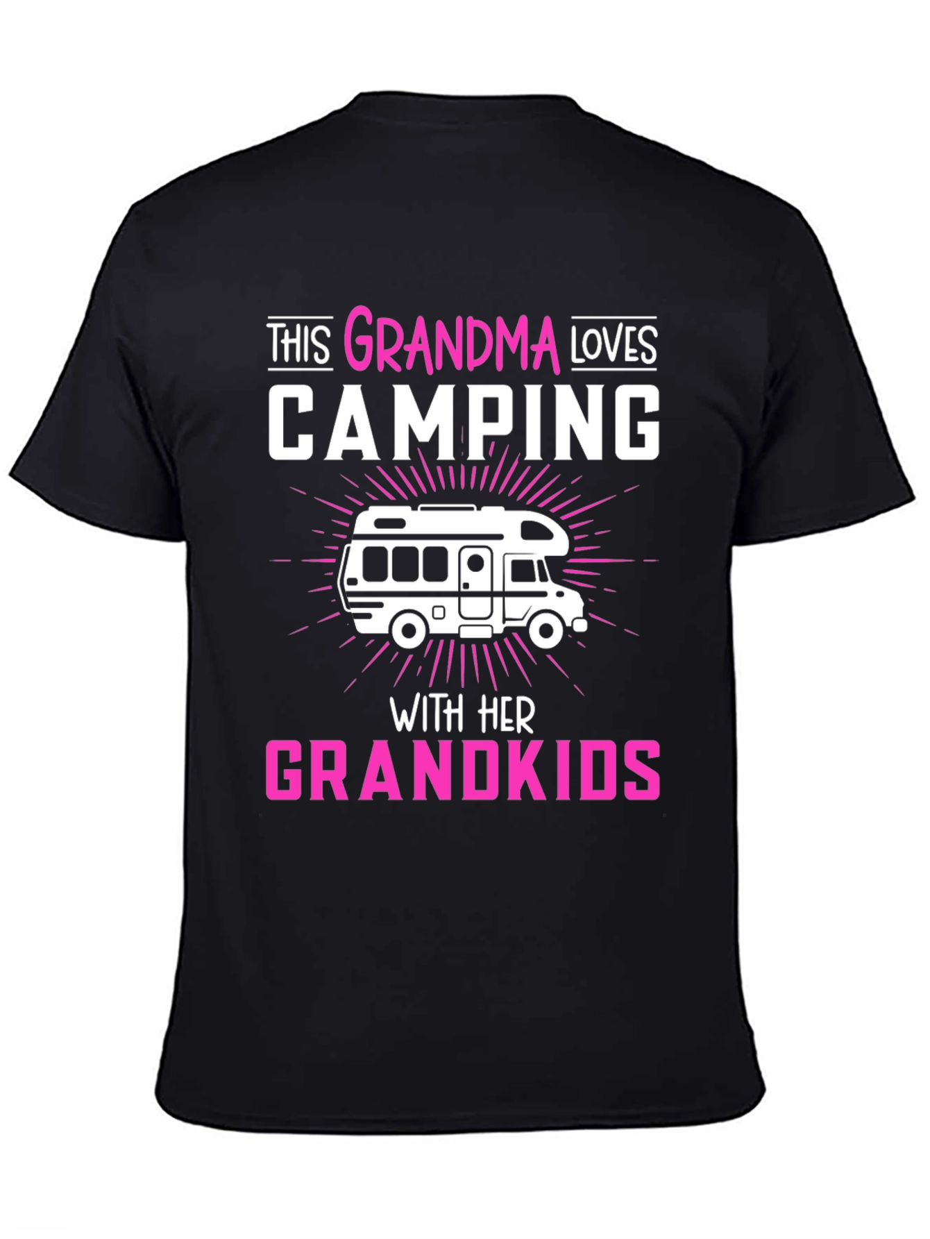 Grandma Loves Camping T-Shirt Grandkids RV