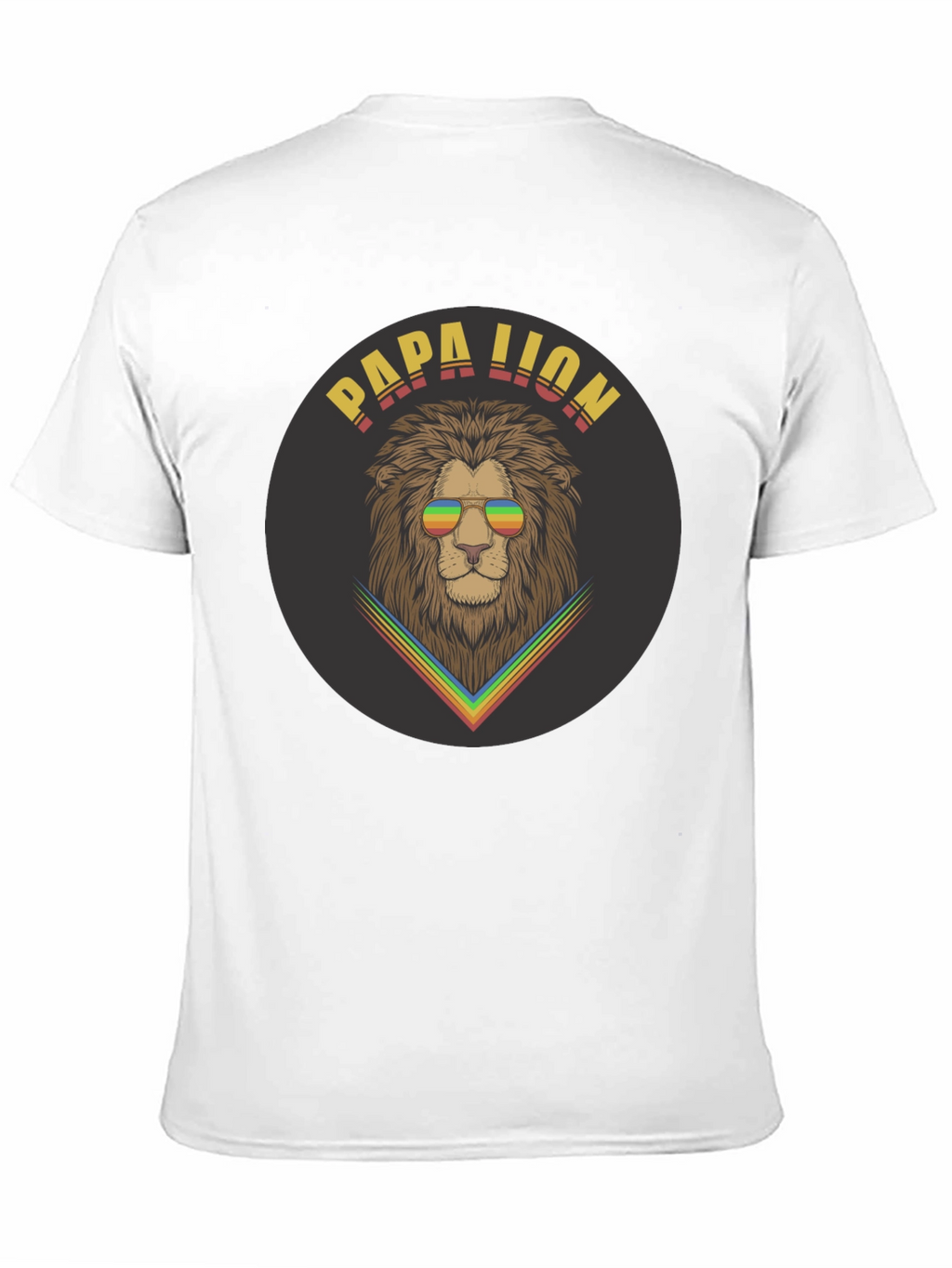 Papa Lion Graphic Tee - Cool Dad Shirt