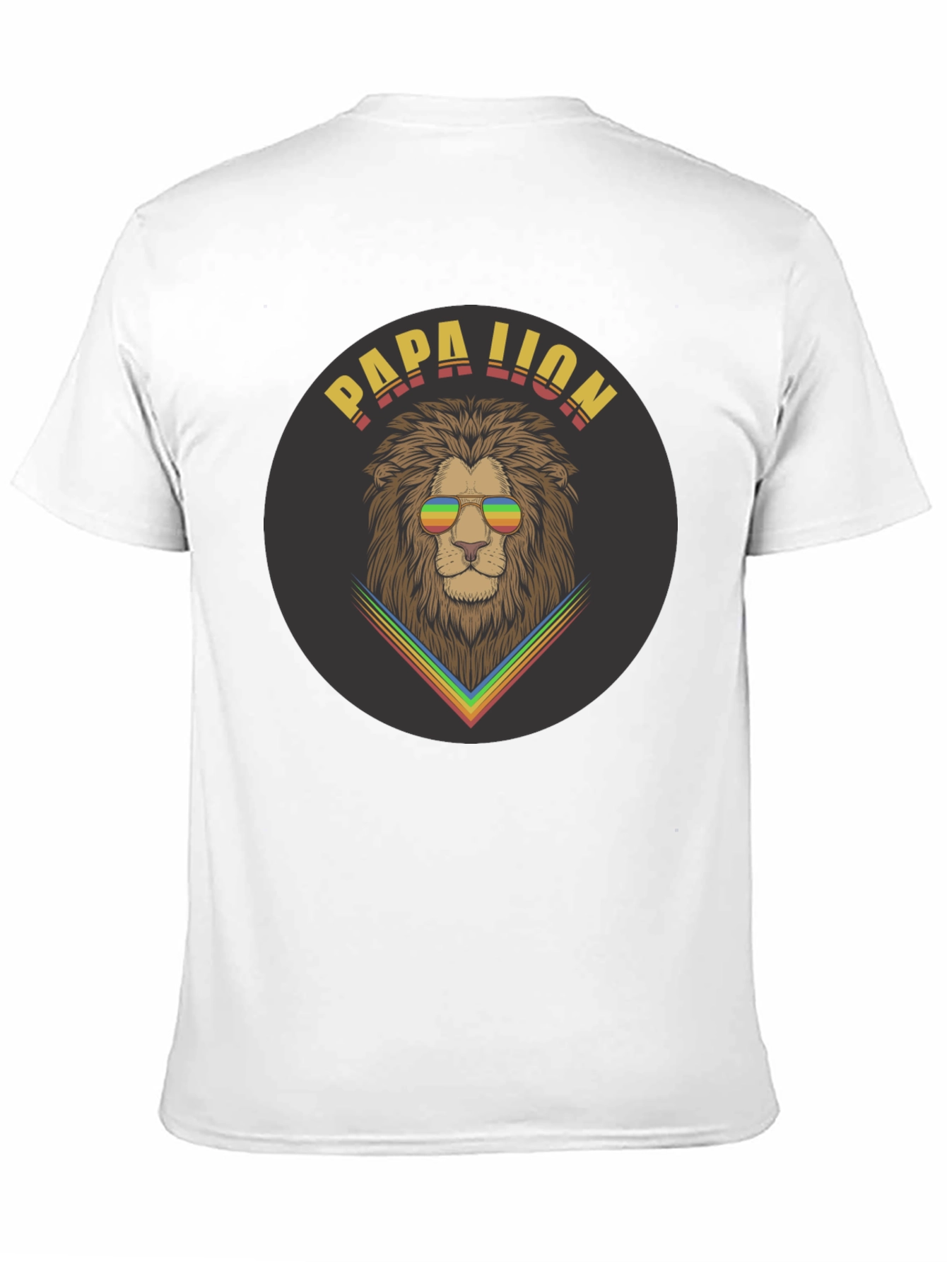 Papa Lion Graphic Tee - Cool Dad Shirt