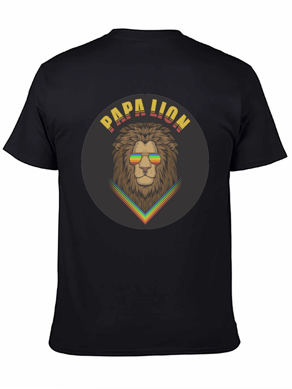 Papa Lion Graphic Tee - Cool Dad Shirt