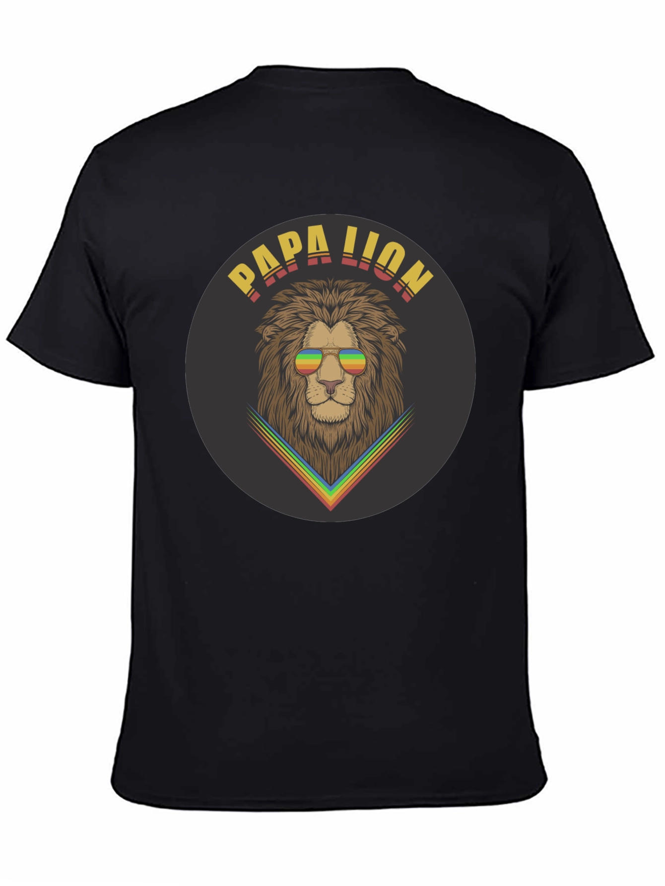 Papa Lion Graphic Tee - Cool Dad Shirt