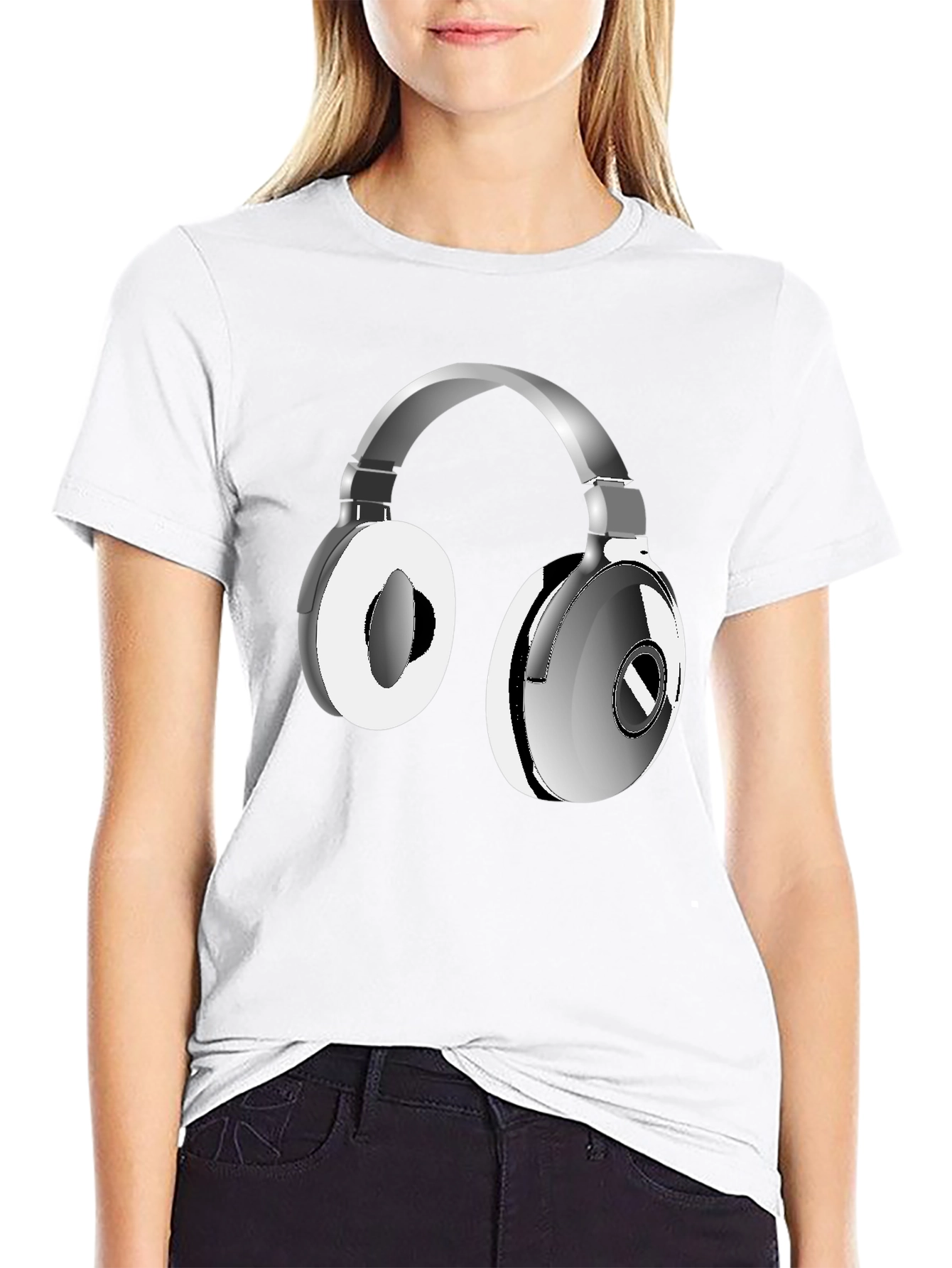 Headphone Graphic T-Shirt - Stylish & Comfortable