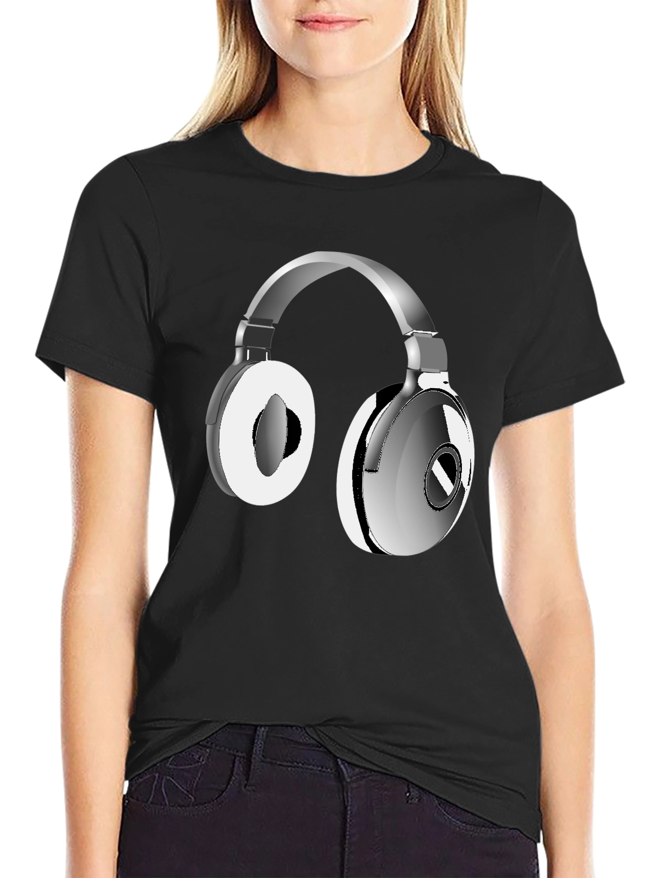 Headphone Graphic T-Shirt - Stylish & Comfortable