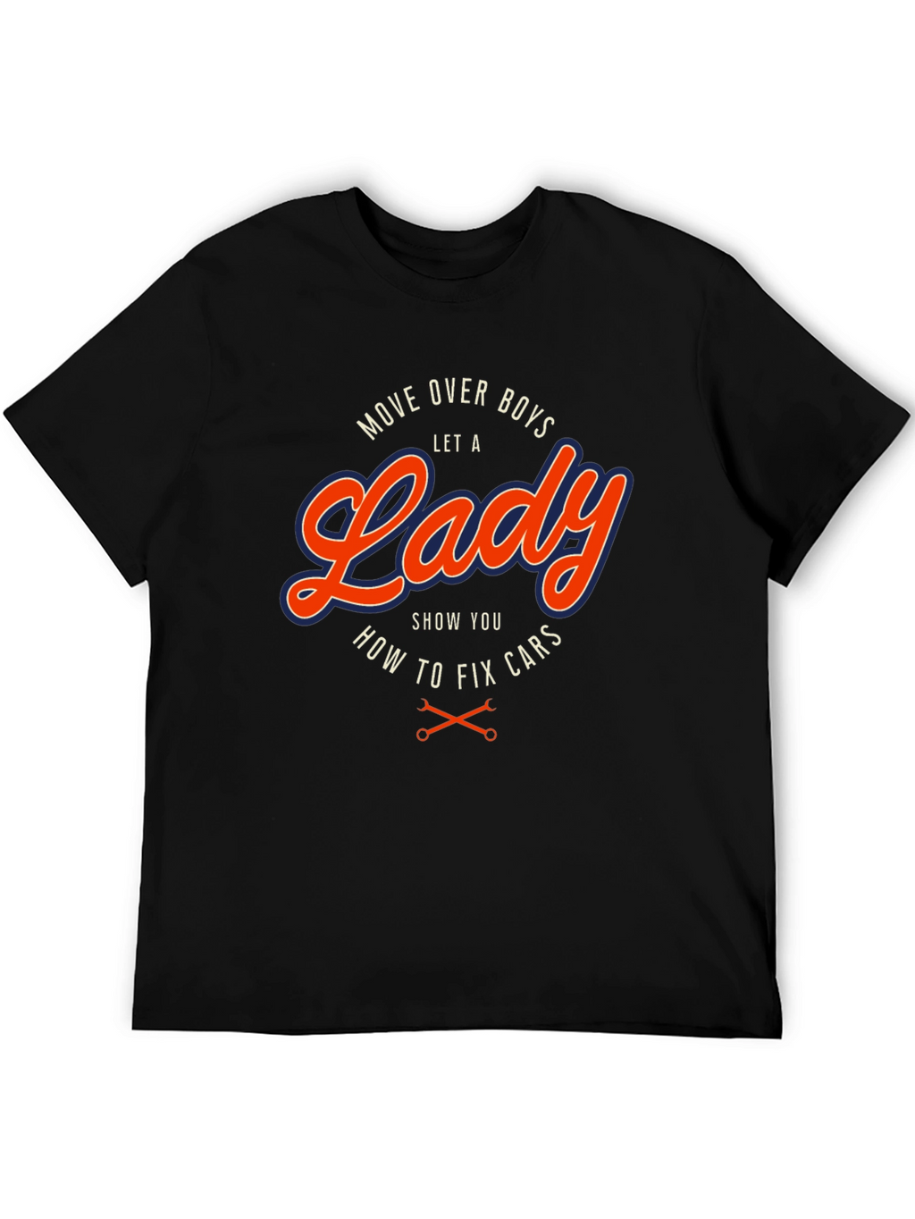 Move Over Boys Lady Fix Cars T-Shirt