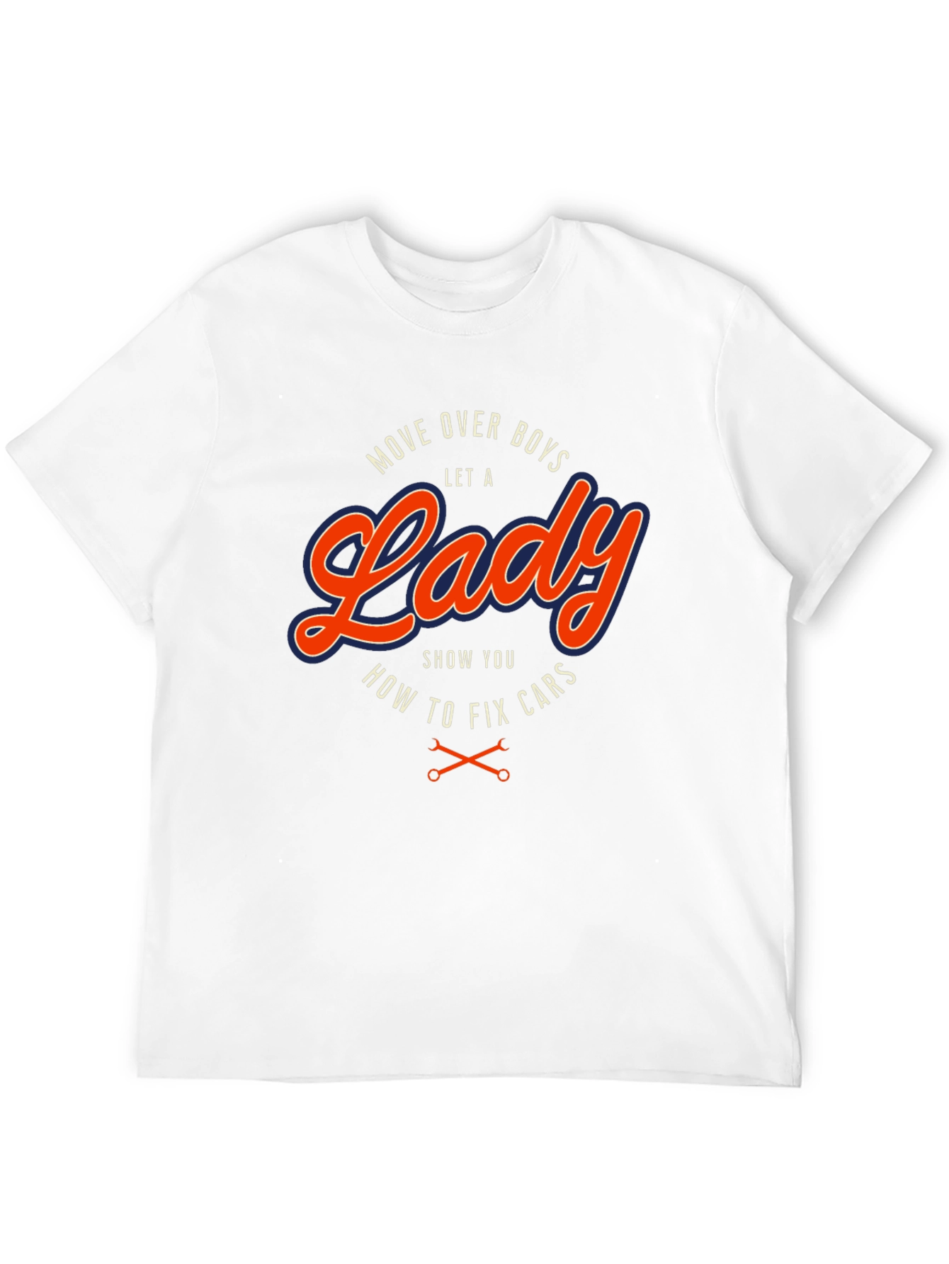 Move Over Boys Lady Fix Cars T-Shirt