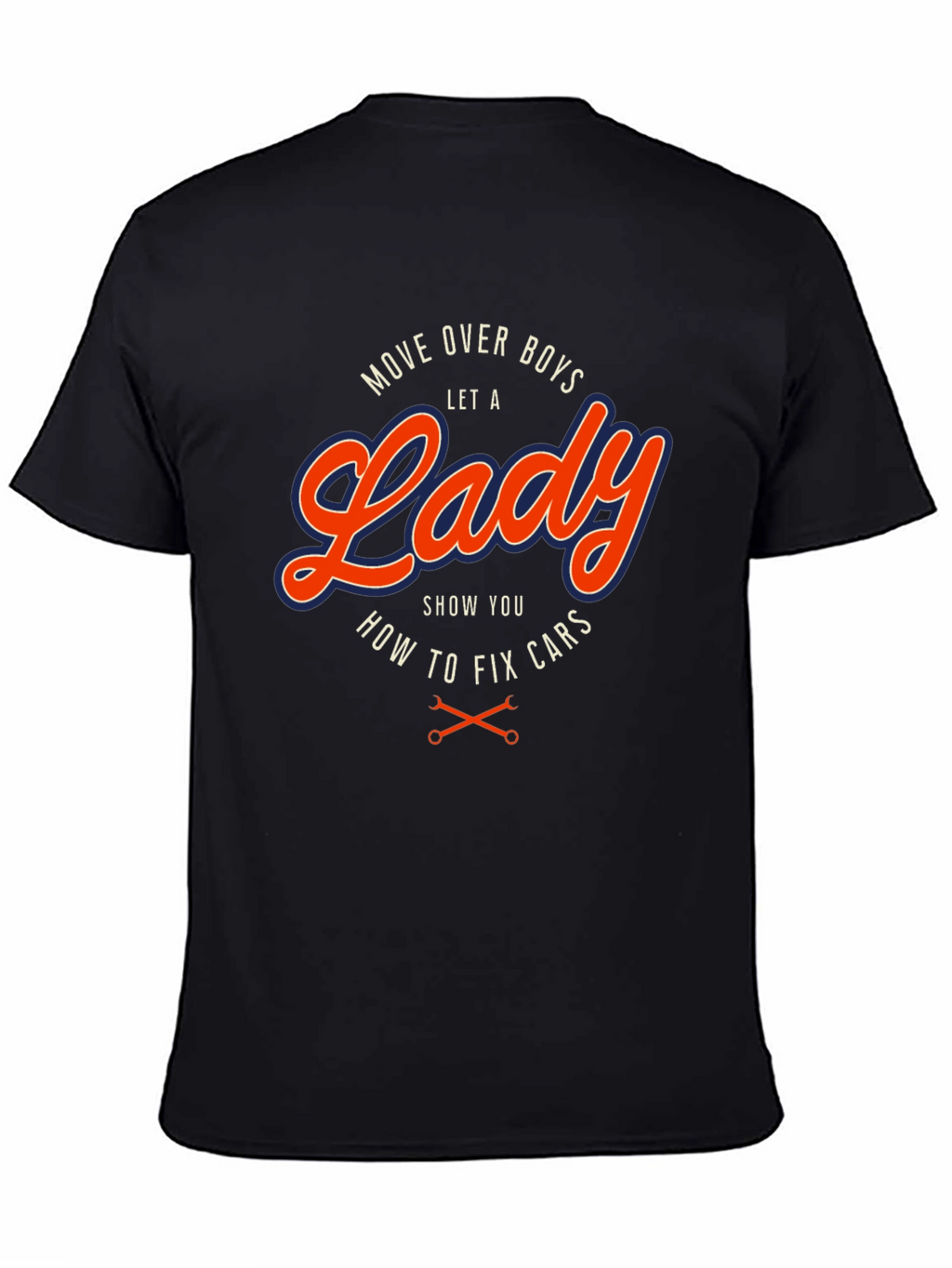 Move Over Boys Lady Fix Cars T-Shirt