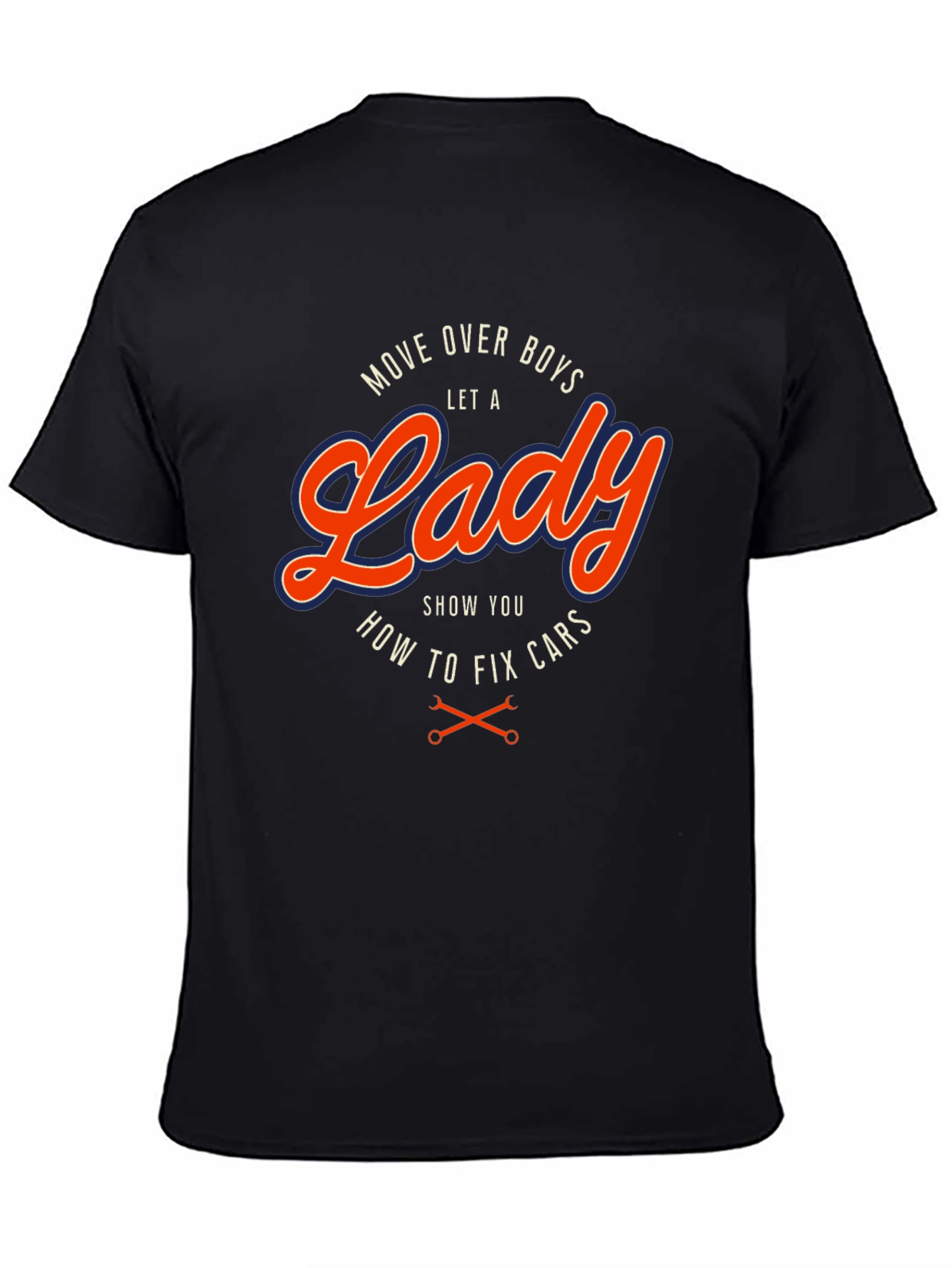 Move Over Boys Lady Fix Cars T-Shirt