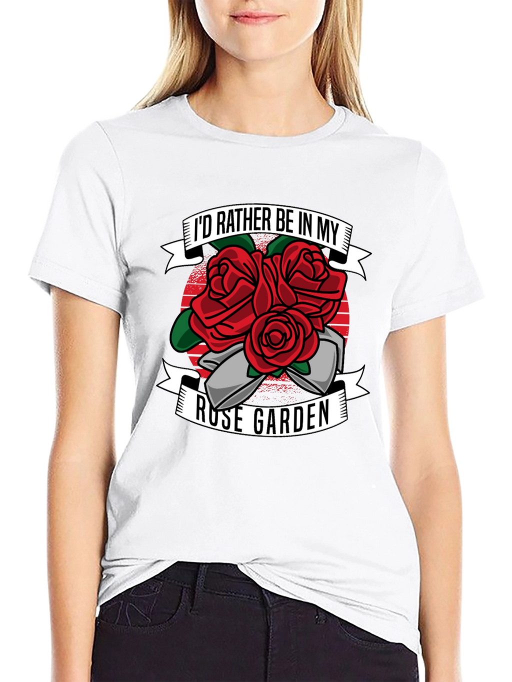 Rose Garden Graphic T-Shirt - Gardening Lover Tee