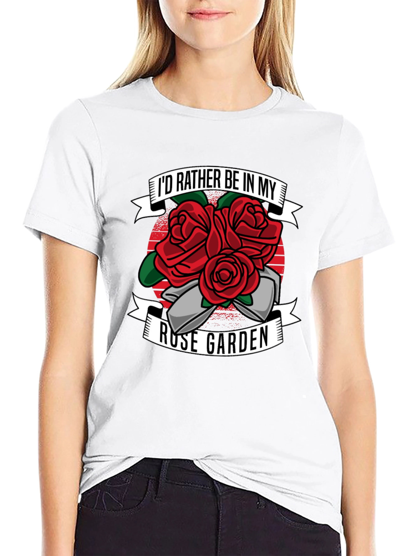 Rose Garden Graphic T-Shirt - Gardening Lover Tee