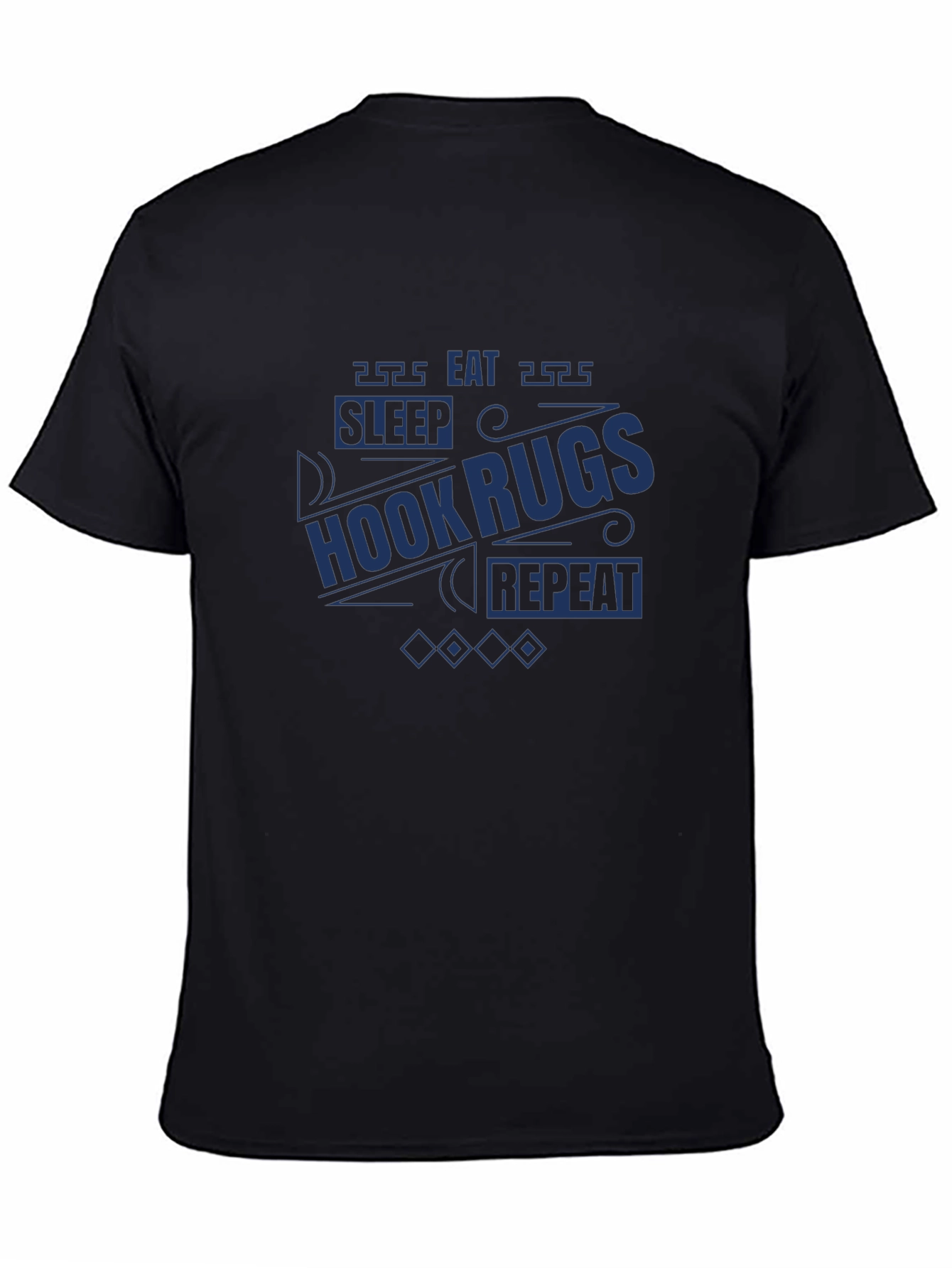 Hook Rugs T-Shirt: Sleep Eat Repeat!