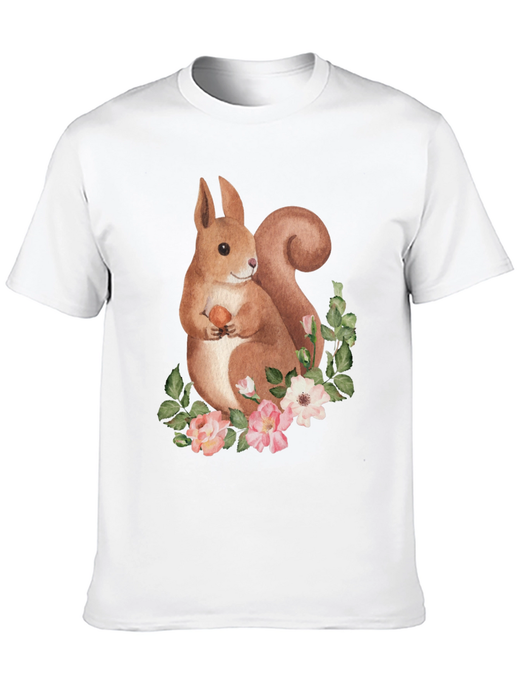 Squirrel Floral Graphic Tee