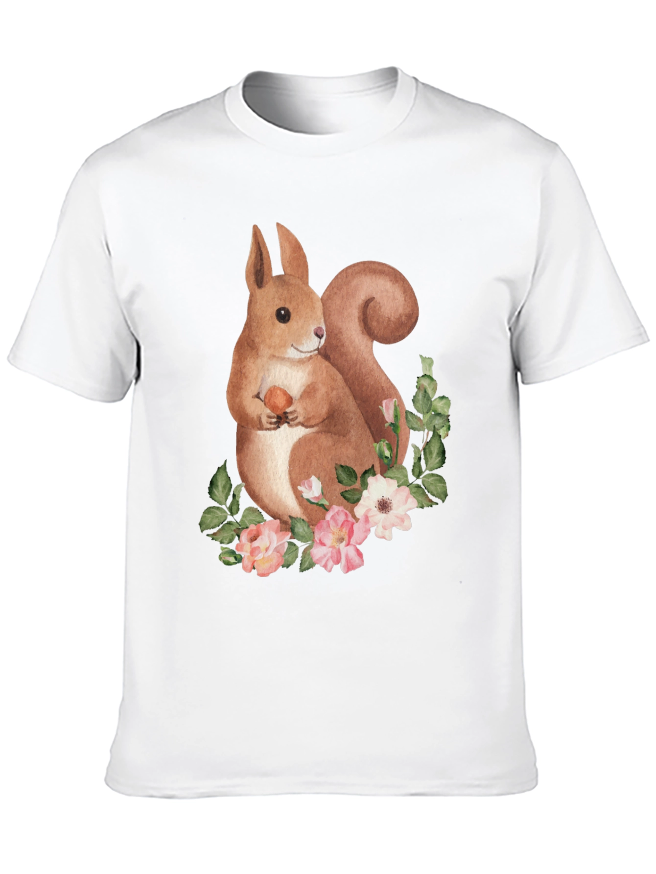 Squirrel Floral Graphic Tee