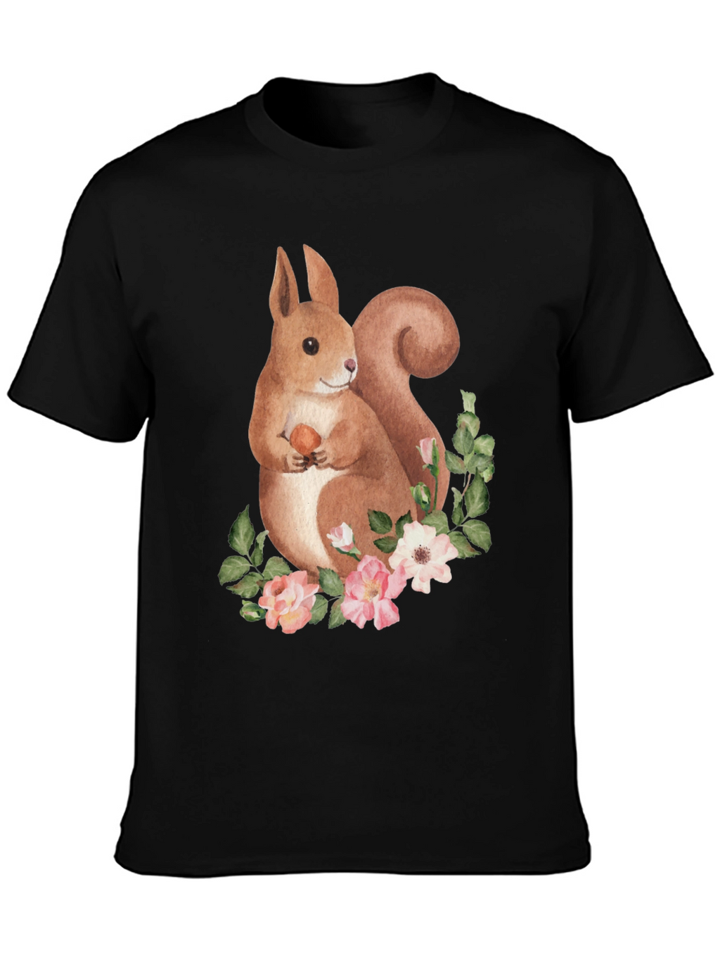 Squirrel Floral Graphic Tee