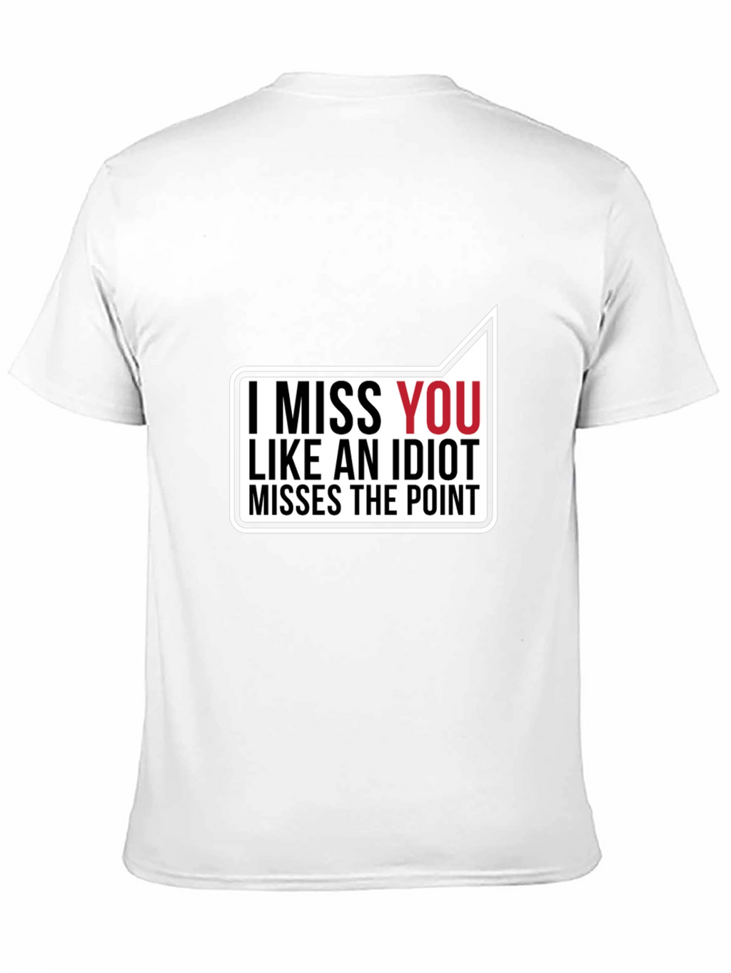 I Miss You Black Graphic Tee