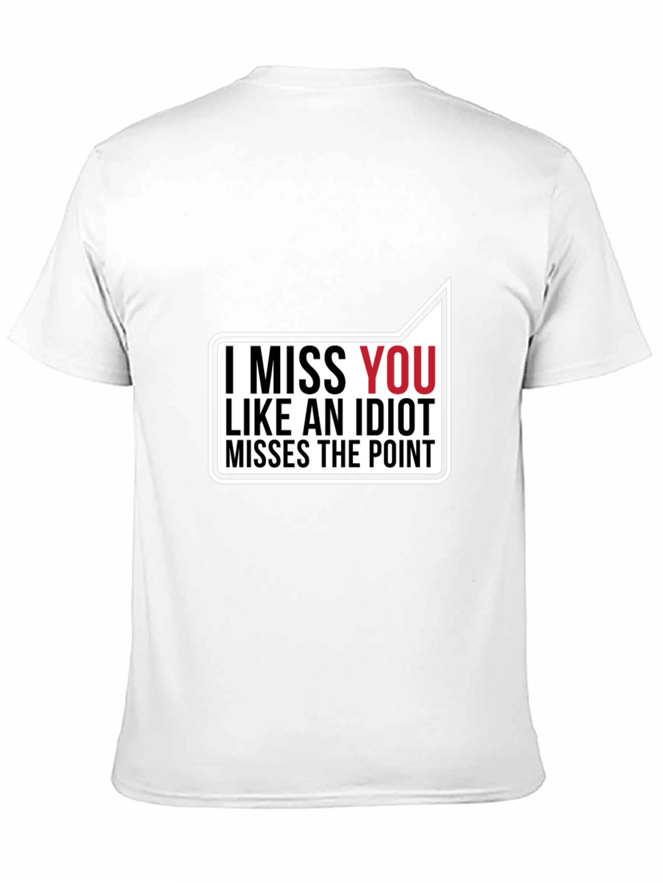 I Miss You Black Graphic Tee