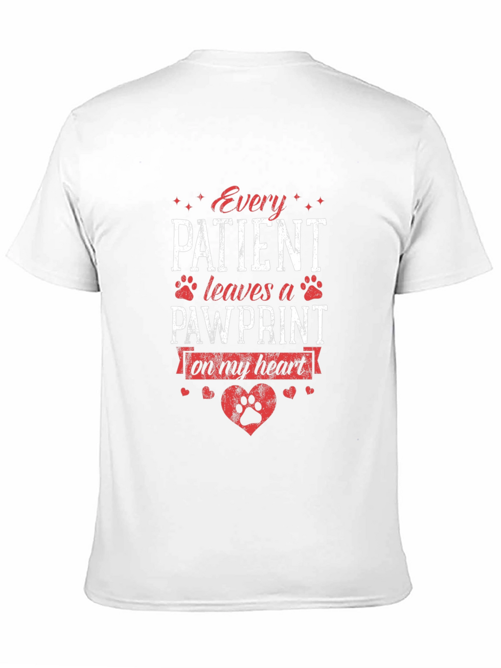 Every Patient Leaves a Pawprint Black T-Shirt