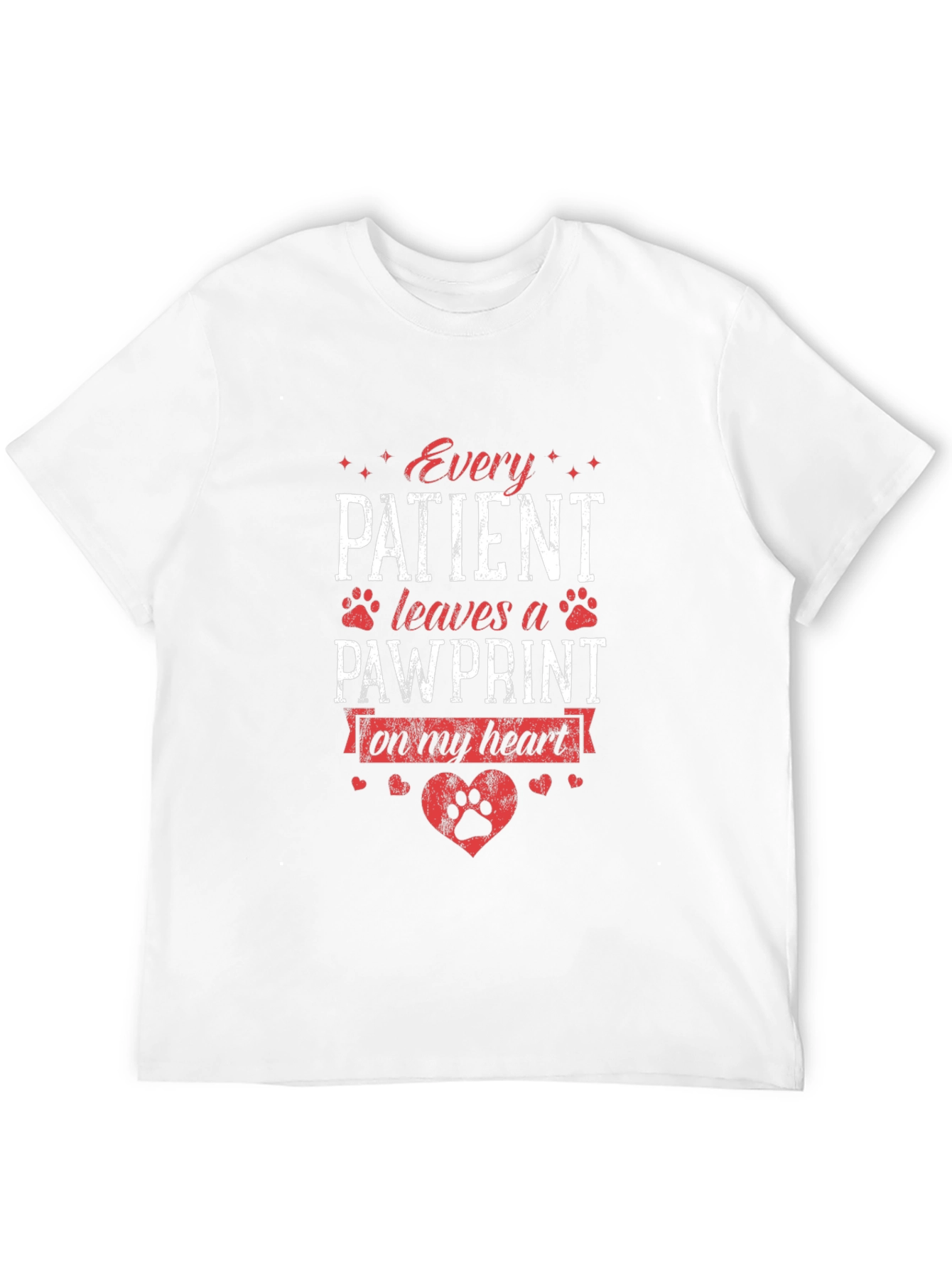 Every Patient Leaves a Pawprint Black T-Shirt