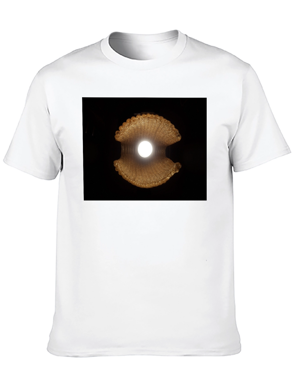 Abstract Sea Shell Graphic Tee - Modern Black T-Shirt