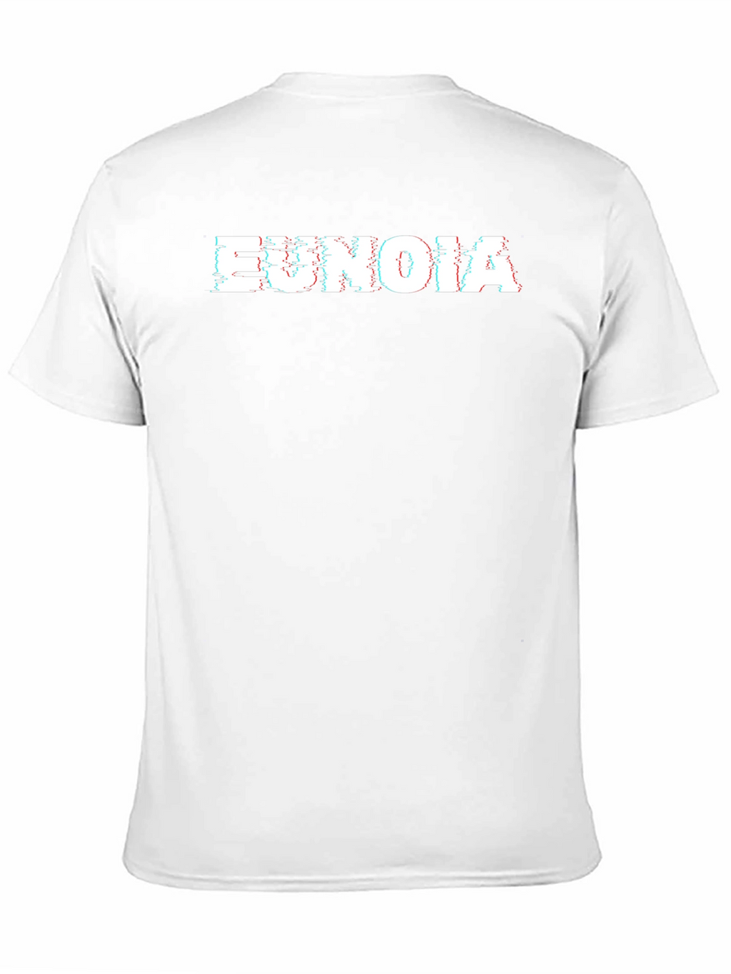 Eunoia Glitch Tee - Black Cotton Graphic T-Shirt