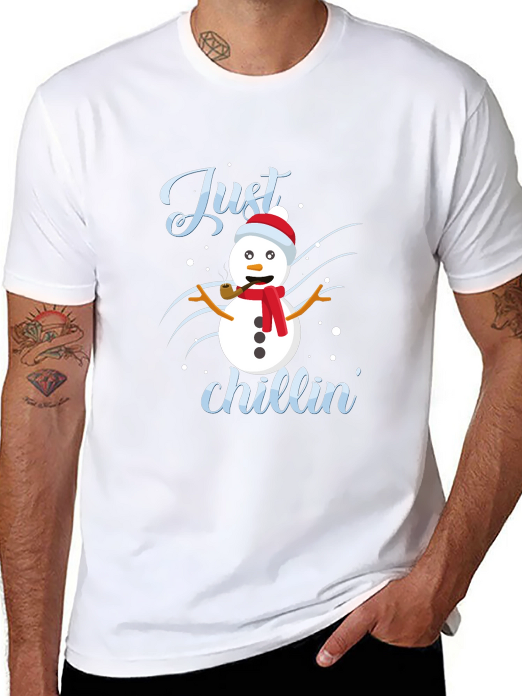Just Chillin Snowman Graphic Tee