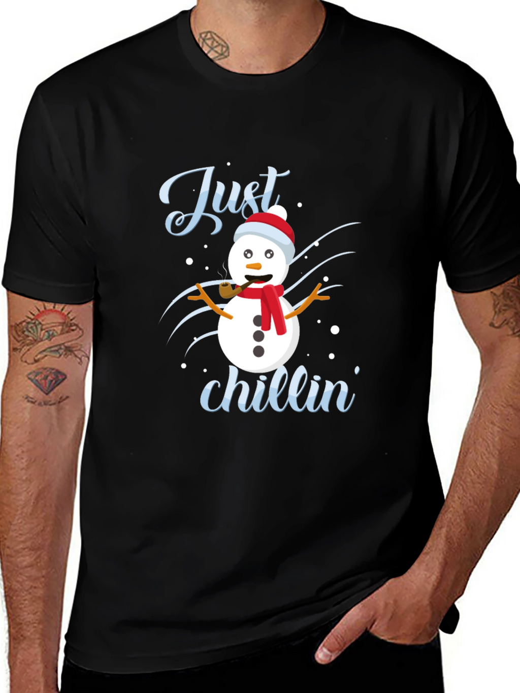 Just Chillin Snowman Graphic Tee