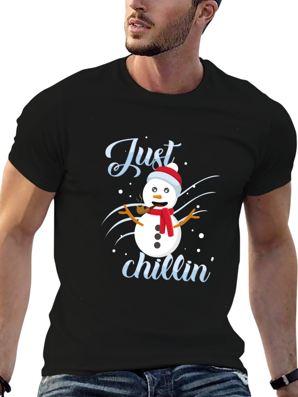 Just Chillin Snowman Graphic Tee
