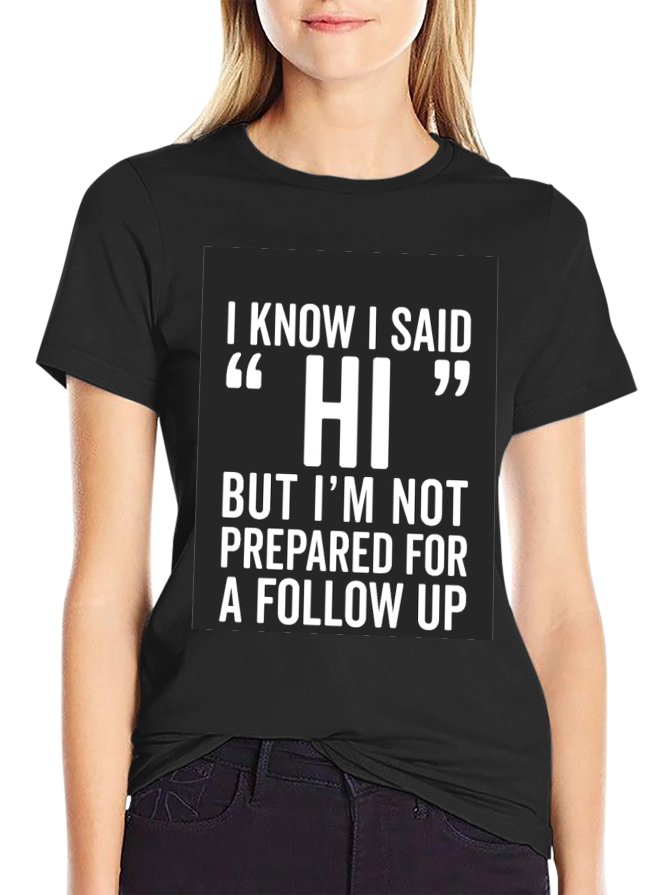Funny Hi Introvert T-Shirt