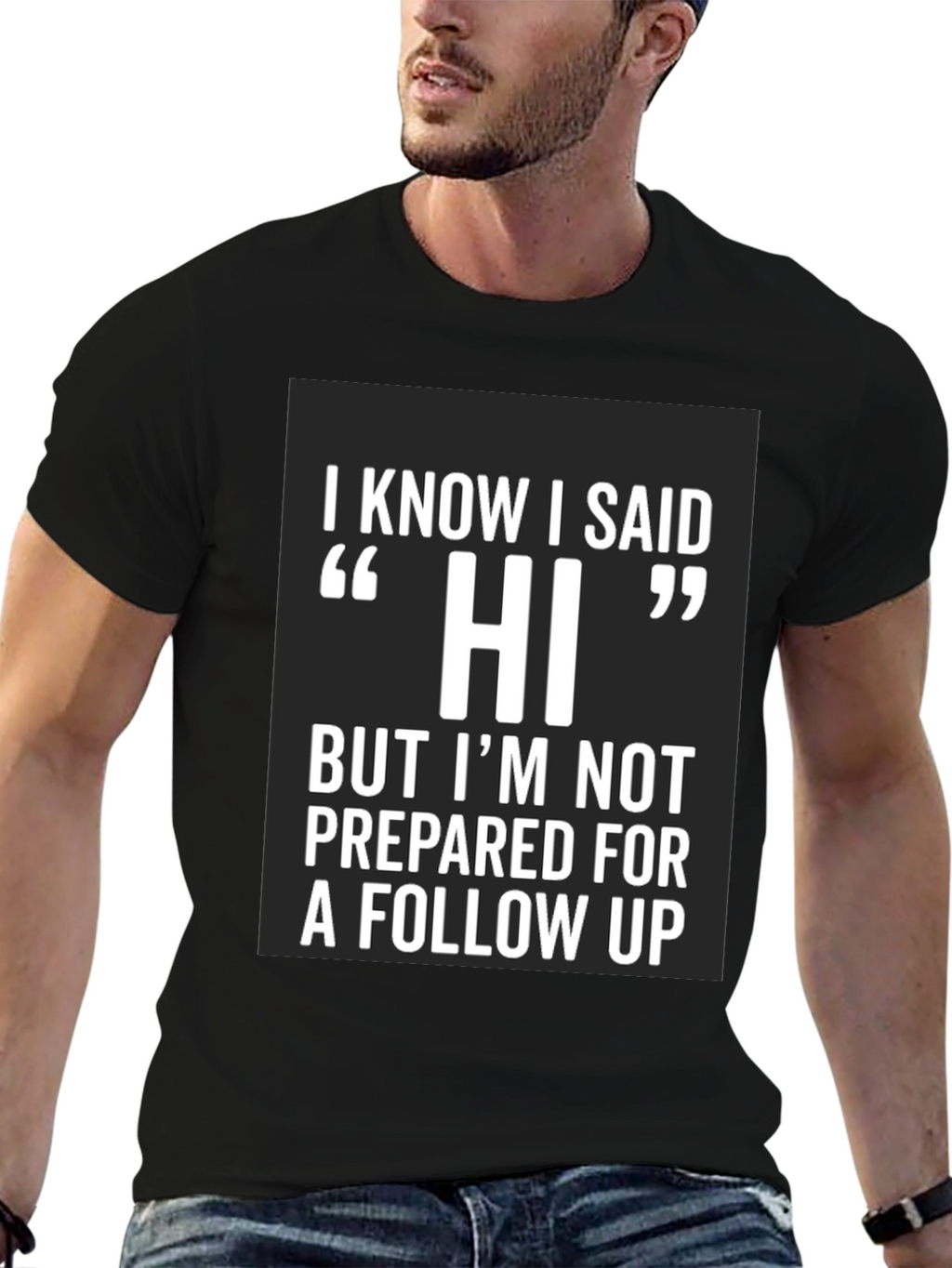 Funny Hi Introvert T-Shirt