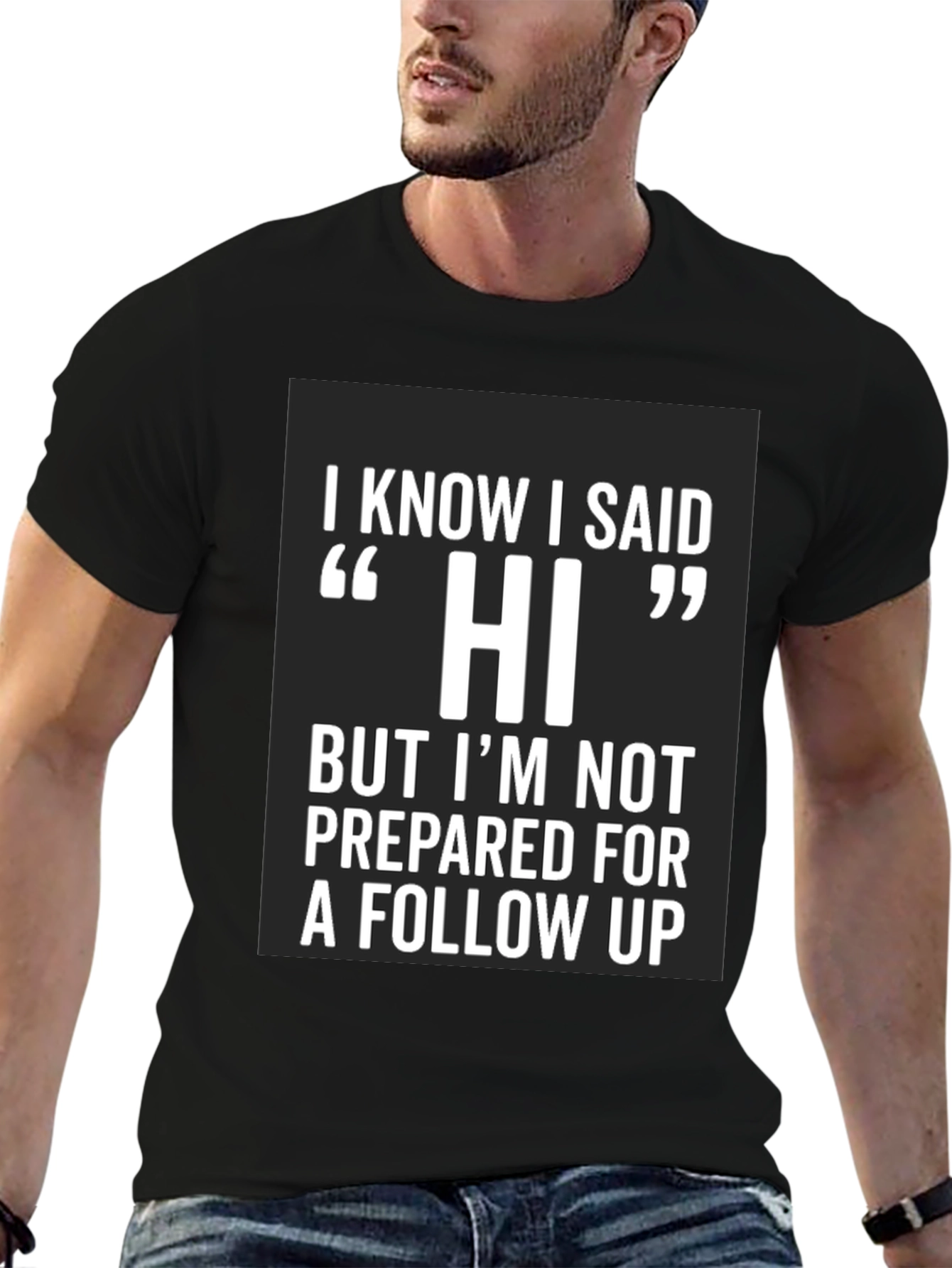 Funny Hi Introvert T-Shirt