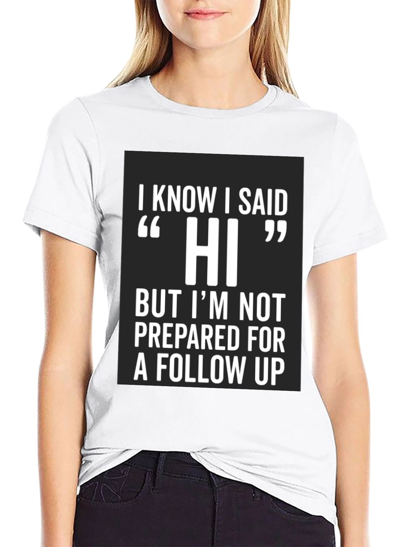 Funny Hi Introvert T-Shirt